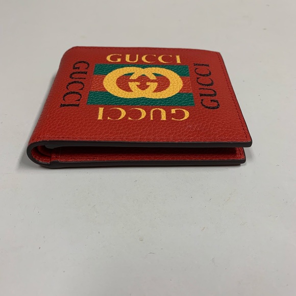 Gucci Other - Gucci Print leather bi-fold wallet used like new